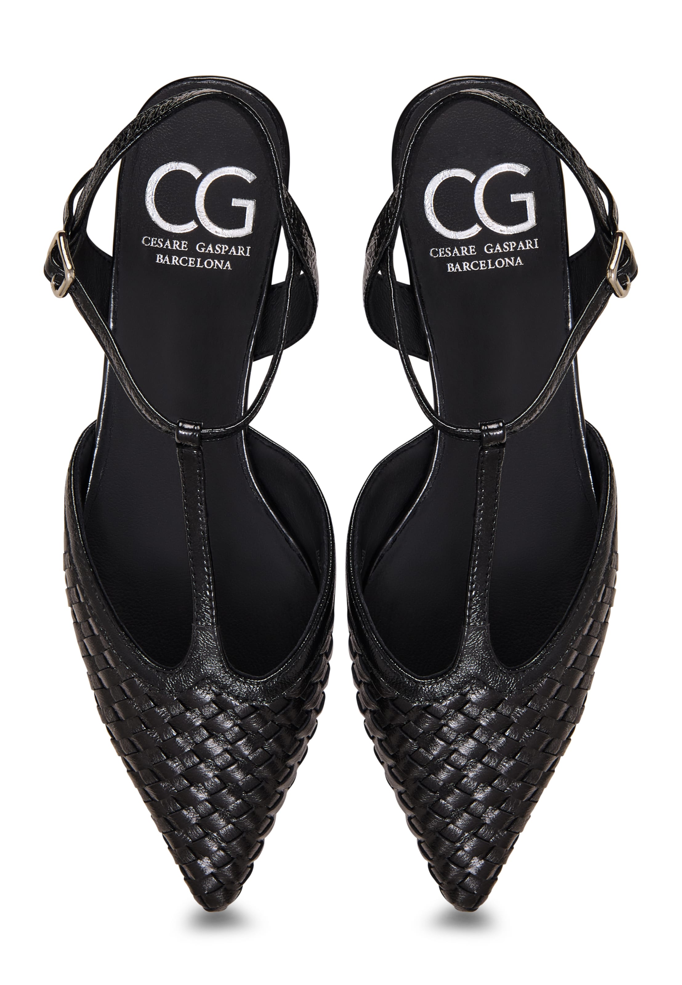 CESARE GASPARI Slingback pumps in Black