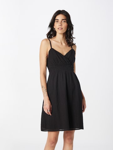 Robe d’été QS en noir : devant