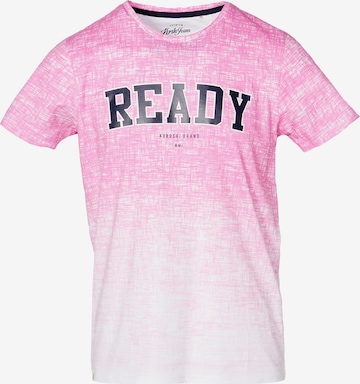 T-Shirt KOROSHI en rose : devant