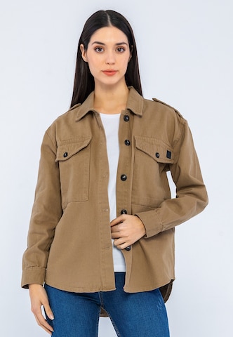 Veste mi-saison Giorgio di Mare en beige