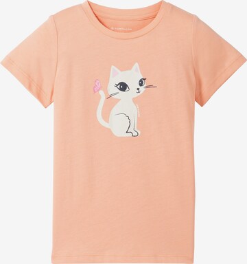 T-Shirt TOM TAILOR en orange : devant