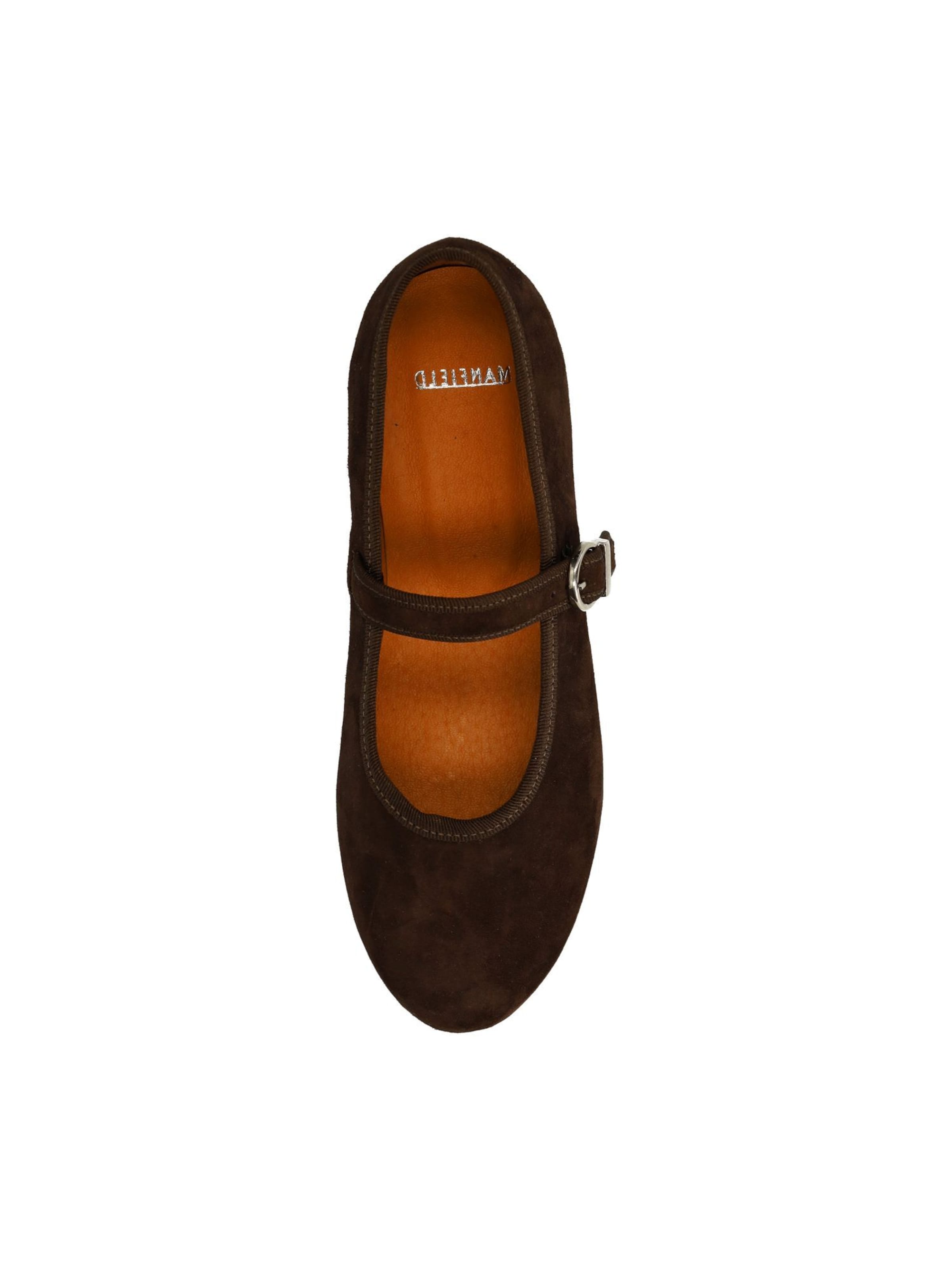 Ballerines à lanières MANFIELD en marron