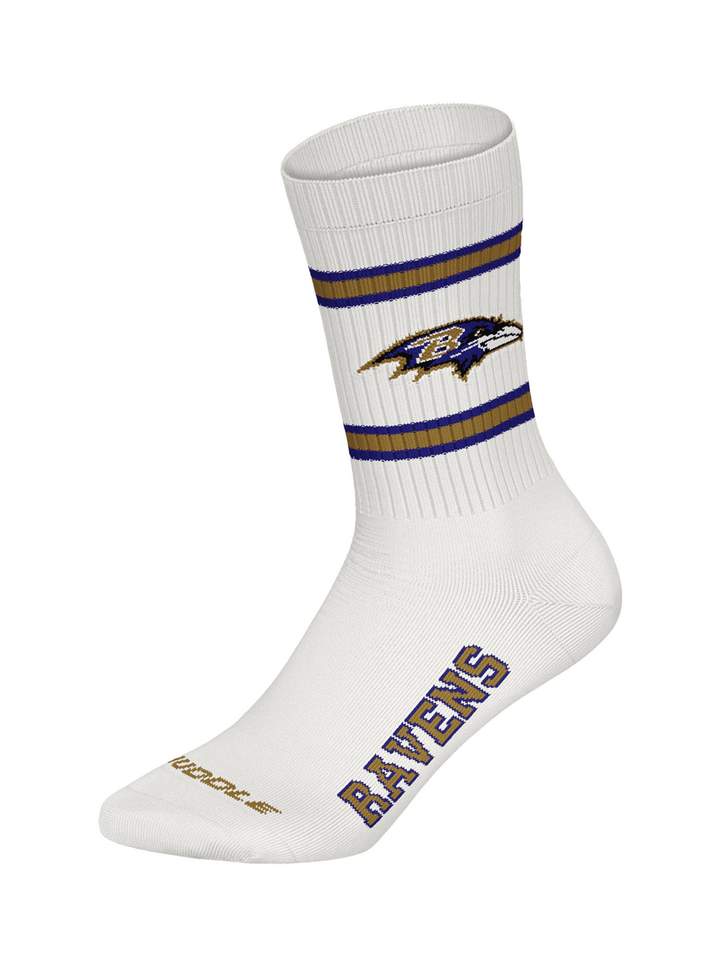 Huddle Freizeitsocken ' NFL Baltimore Ravens Crew ' in Lila