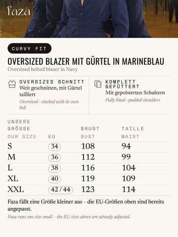 Faza Atelier Blazer 'Aurora' in Blue