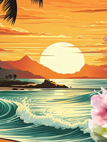 Hawaiihemdshop.de Regularny krój Koszula 'Hawaiihemd Hawaiian Girl' w kolorze czerwony