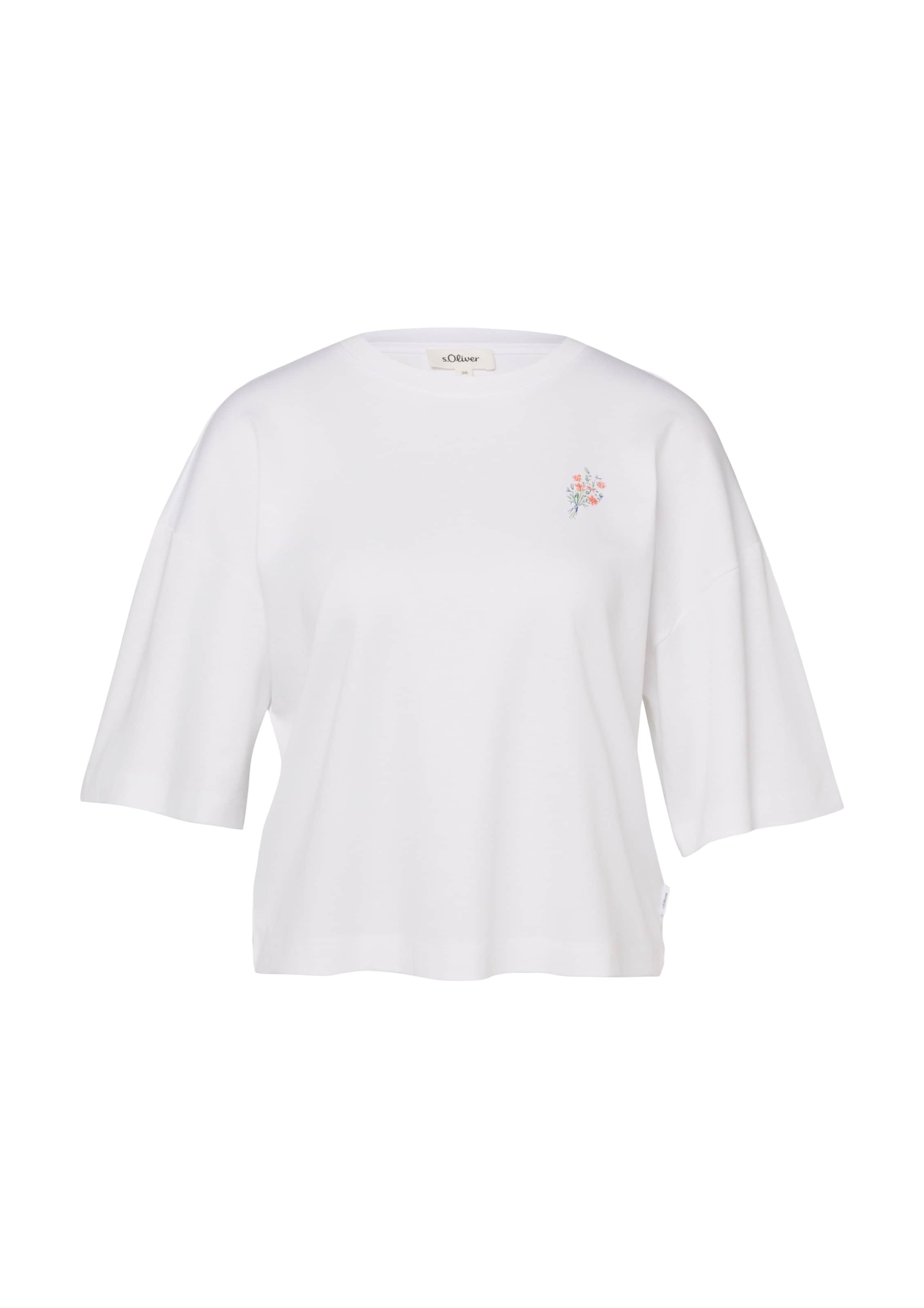 s.Oliver Shirt in Wit: voorkant