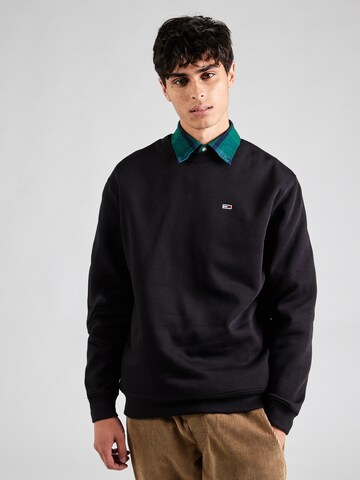 Tommy Jeans - Sudadera en negro: frente