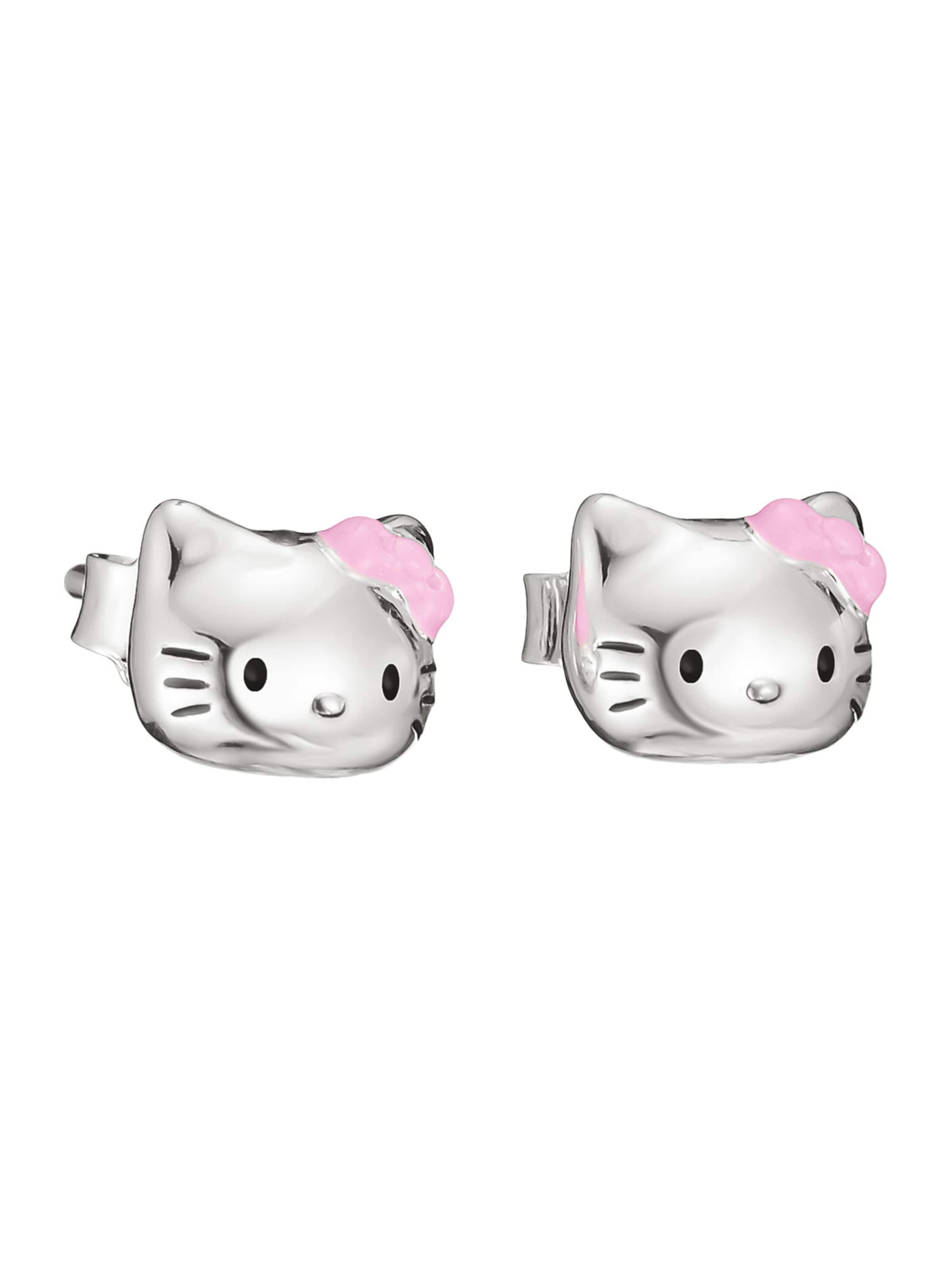 Thomas Sabo Hello Kitty Ohrstecker pinke Schleife in Pink: Vorderseite