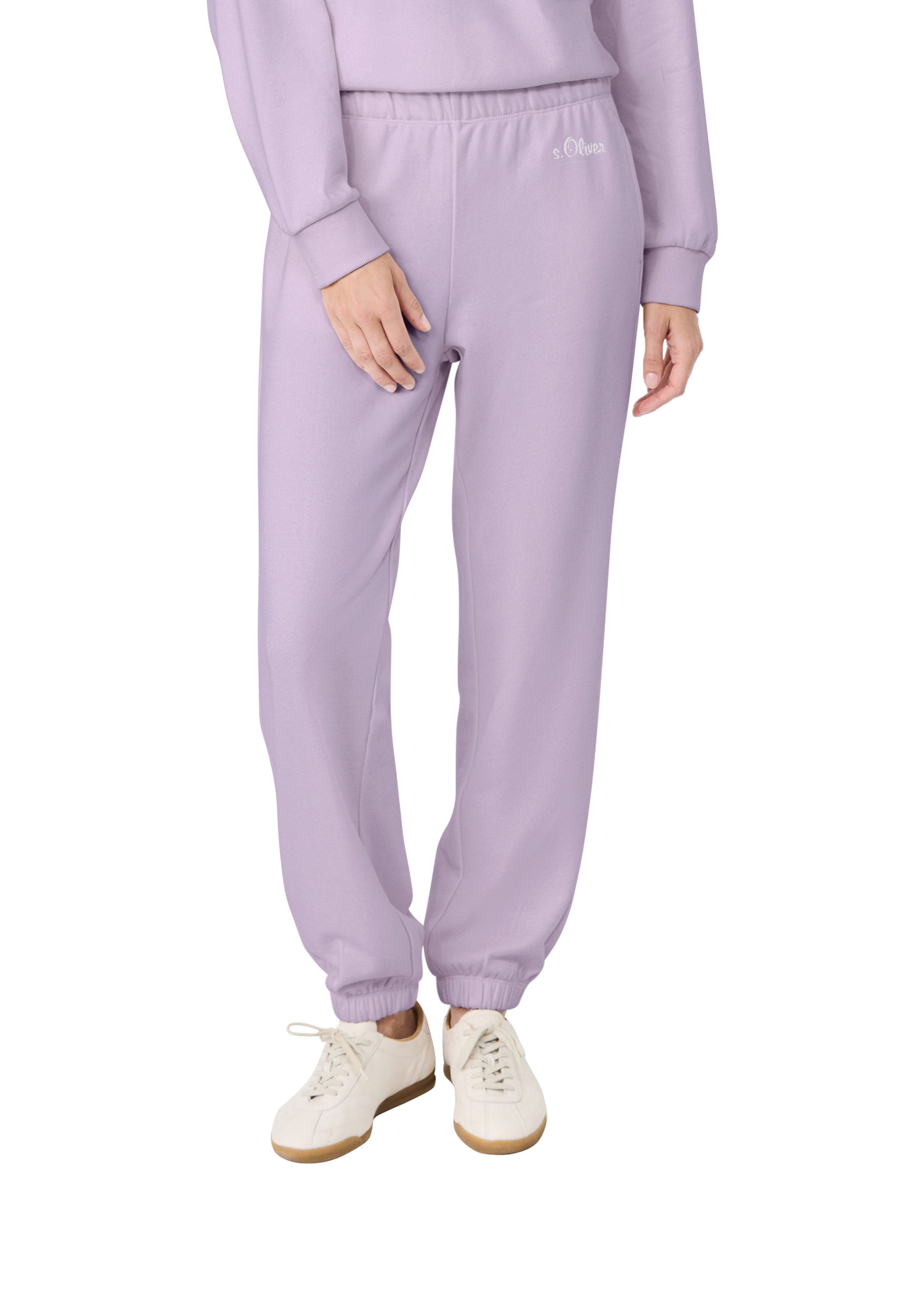 Tapered Pantaloni di s.Oliver in lilla