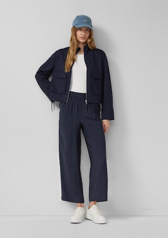 s.Oliver Wide leg Trousers in Blue: front