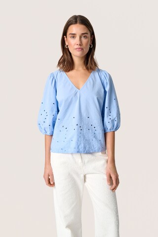 SOAKED IN LUXURY Blouse 'Manja' in Blauw: voorkant