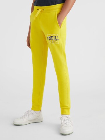 O'NEILL Tapered Workout Pants in Yellow: front