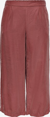 ONLY Wide leg Pleat-Front Pants 'ONLCARISA-MAGO' in Red: front