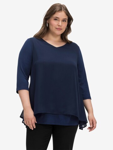 SHEEGO Bluse in Blau: predná strana