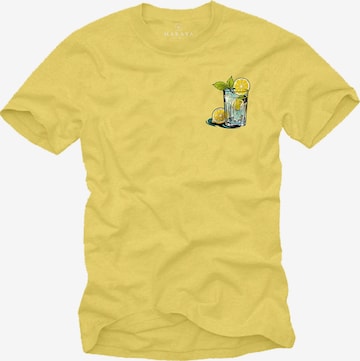 MAKAYA Shirt 'Gin Tonic' in Yellow: front