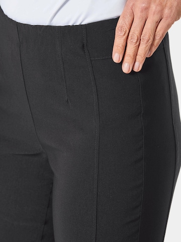 Regular Pantalon 'Louisa' Goldner en noir