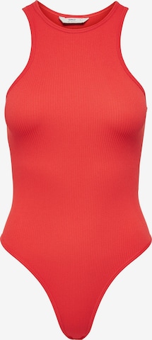 ONLY - Body camiseta 'Gwen' en rojo: frente