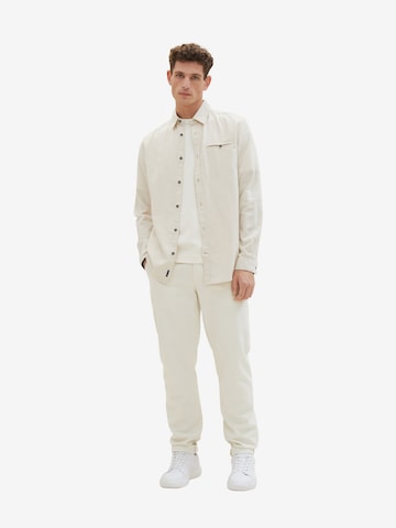 Coupe regular Chemise TOM TAILOR en blanc