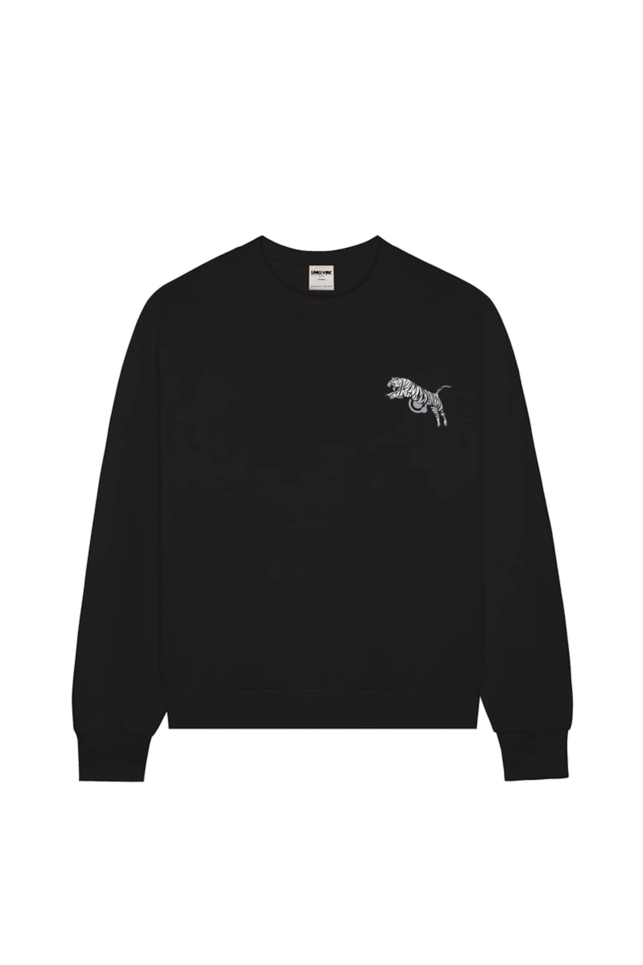 UNIQVIBE Sweatshirt in Zwart: voorkant