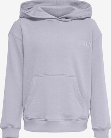 KIDS ONLY Sweatshirt 'NEVER' in Lila: voorkant