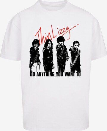 T-Shirt 'Thin Lizzy - Do Anything' Merchcode en blanc : devant