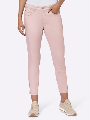 heine Slimfit Jeans i rosa: framsida