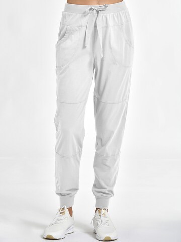 DEHA Tapered Sports trousers in White: front