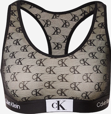 Calvin Klein Underwear Bralette Bra in Black: front