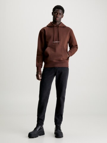 Sweat-shirt Calvin Klein Jeans en marron