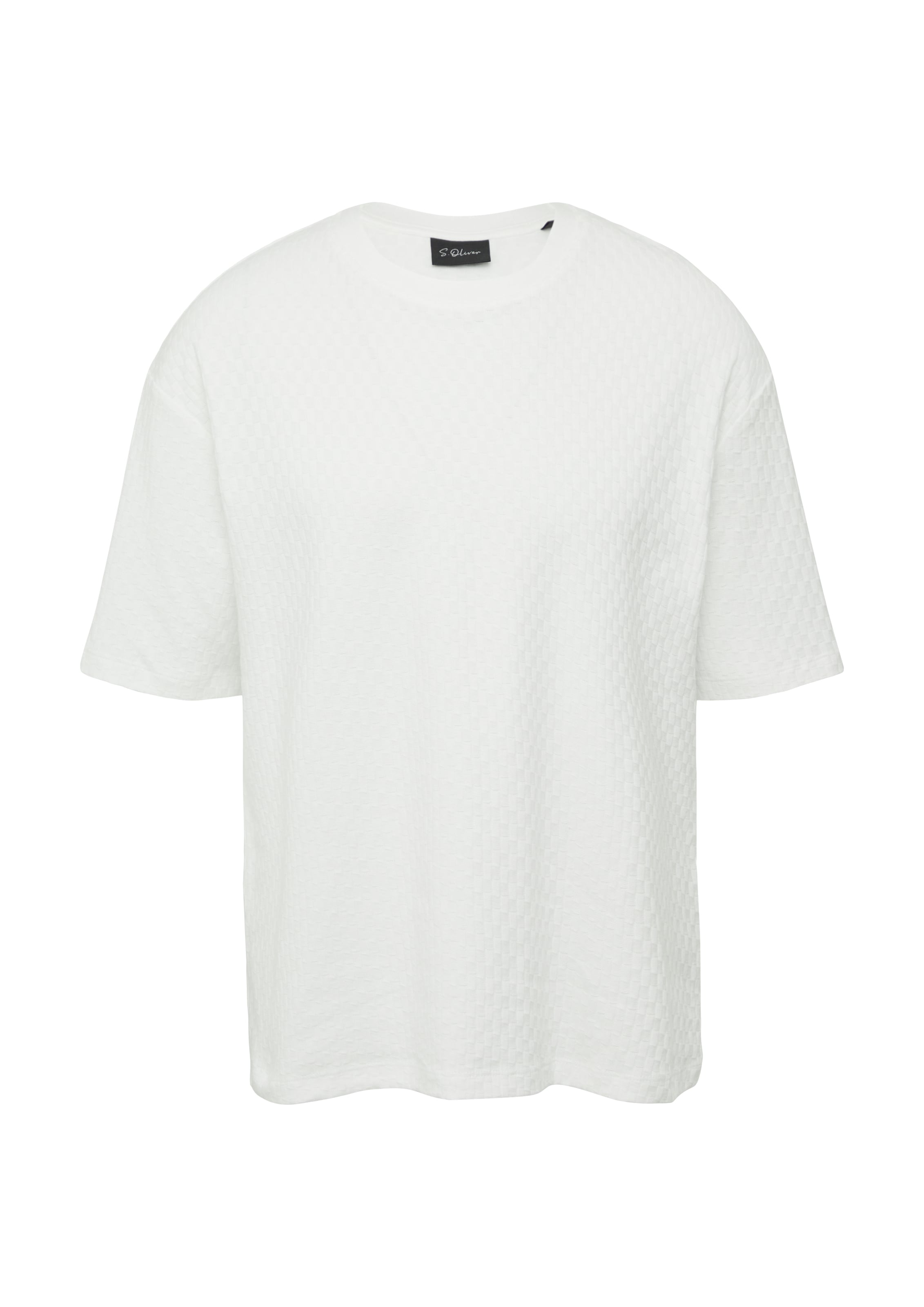 s.Oliver BLACK LABEL Majica | bela barva: sprednja stran