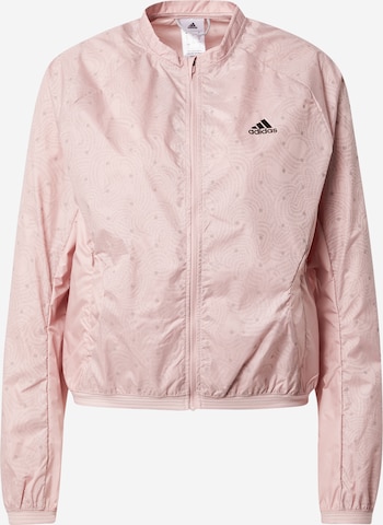 ADIDAS SPORTSWEAR Спортивная куртка 'Run Fast Radically Reflective' в Ярко-розовый: спереди