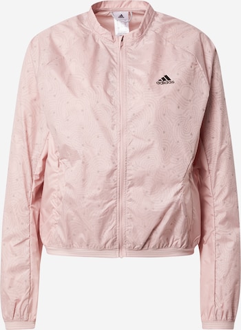 ADIDAS SPORTSWEAR Sportsjakke 'Run Fast Radically Reflective' i rosa: forside