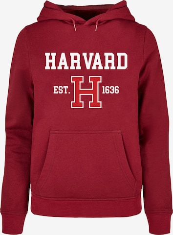 Merchcode Sweatshirt 'Harvard University - Est 1636' in Rot: predná strana