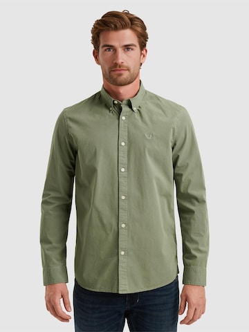 PME Legend Overhemd 'American Classic shirt' in Groen: voorkant