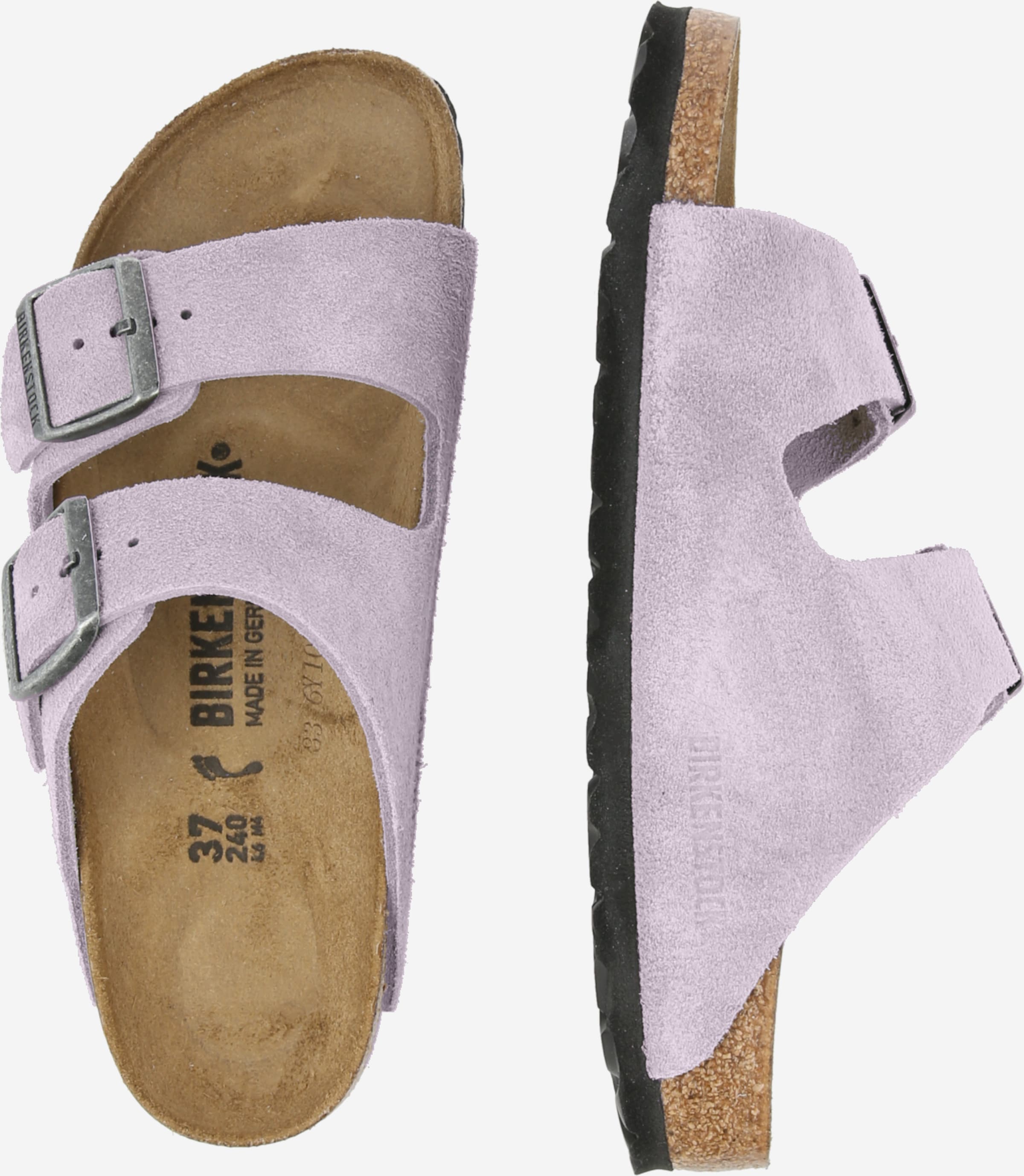 Birkenstock Arizona Suede Leather Lavender Sky — foto 2