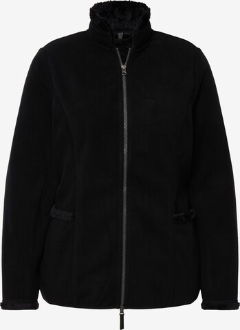 Ulla Popken Between-Season Jacket in Black: front