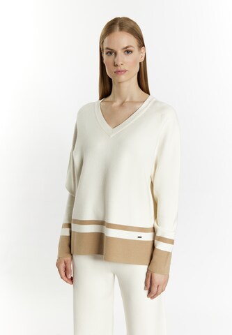 Pull-over 'Baradello' DreiMaster Klassik en beige : devant