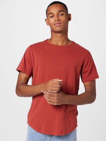 BLEND قميص بلون أحمر: الأمام