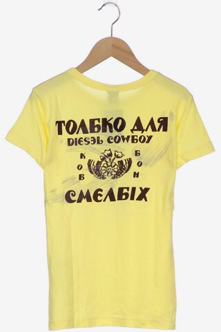 DIESEL T-Shirt L in Gelb