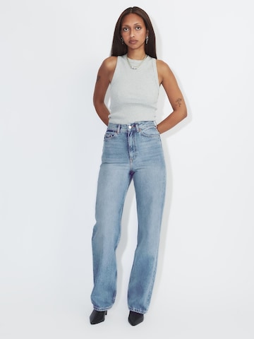 Dr. Denim Regular Jeans 'Echo High Straight' in Blauw