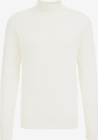 Pull-over WE Fashion en blanc : devant