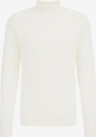 WE Fashion Sweater in White: front