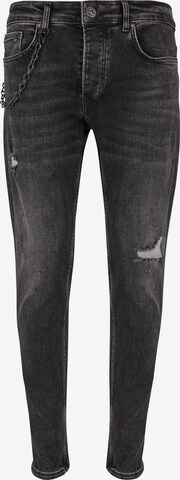 Slimfit Jeans di 2Y Premium in nero: frontale