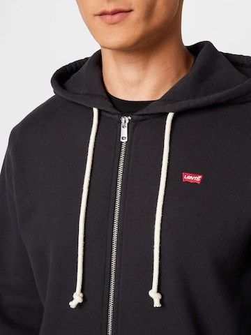 LEVI'S ® Regular Fit Sweatjacke 'New Original Zip Up' in Schwarz