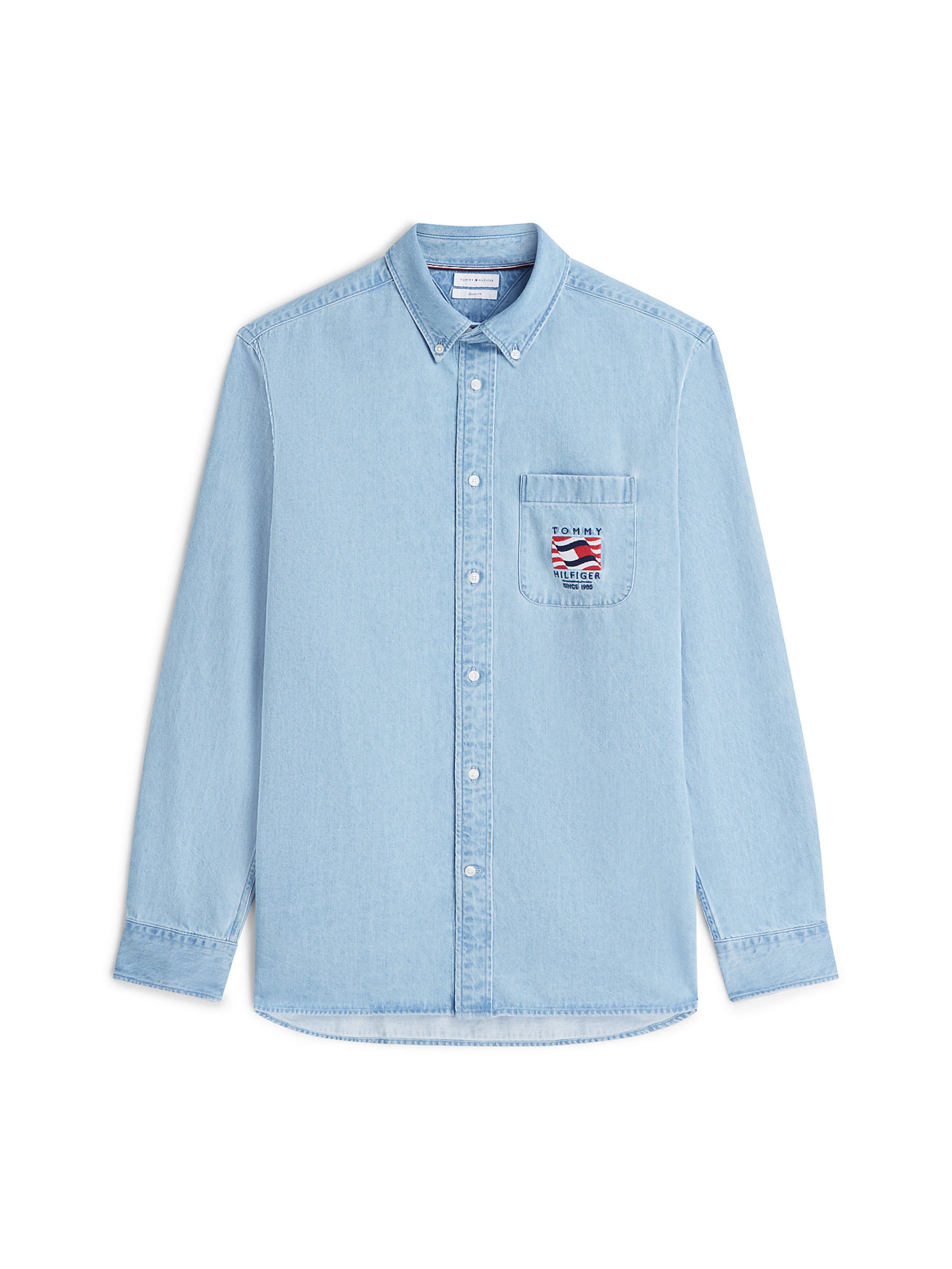 TOMMY HILFIGER Hemd in hellblau, Produktansicht