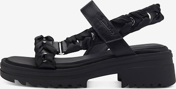 TAMARIS Sandal i svart