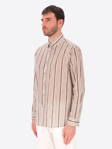 Distretto12 Comfort fit Overhemd 'Capalbio' in Roze