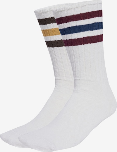 ADIDAS ORIGINALS Sukat 'Ribbed Crew 2 Pairs' värissä sininen / keltainen / viininpunainen / valkoinen, Tuotenäkymä