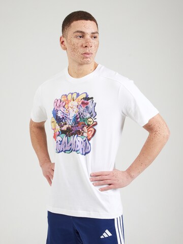 T-Shirt fonctionnel 'Real Madrid' ADIDAS PERFORMANCE en blanc : devant