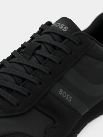 BOSS Trampki niskie 'Levon' w kolorze czarny